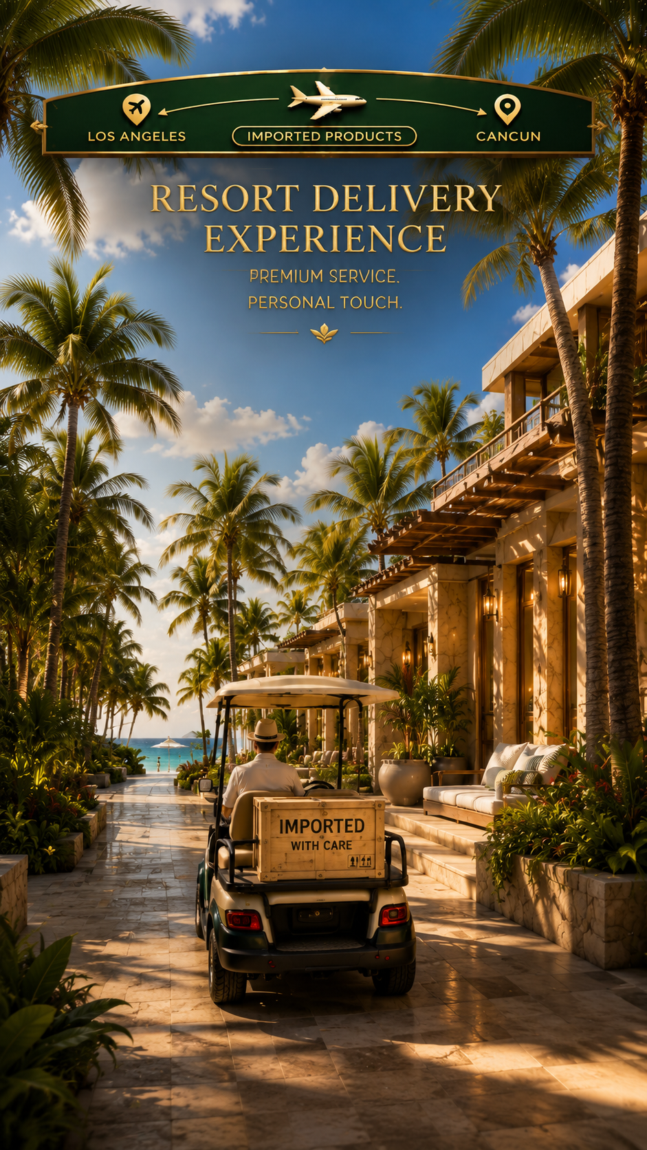 Cancun Weed Smokeshop delivery to a Cancún Hotel Zone resort